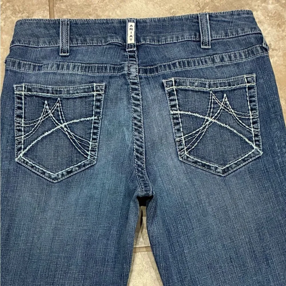 Ariat Real Denim Women’s Bootcut Jeans 32x32 Mid Rise Stretch EUC